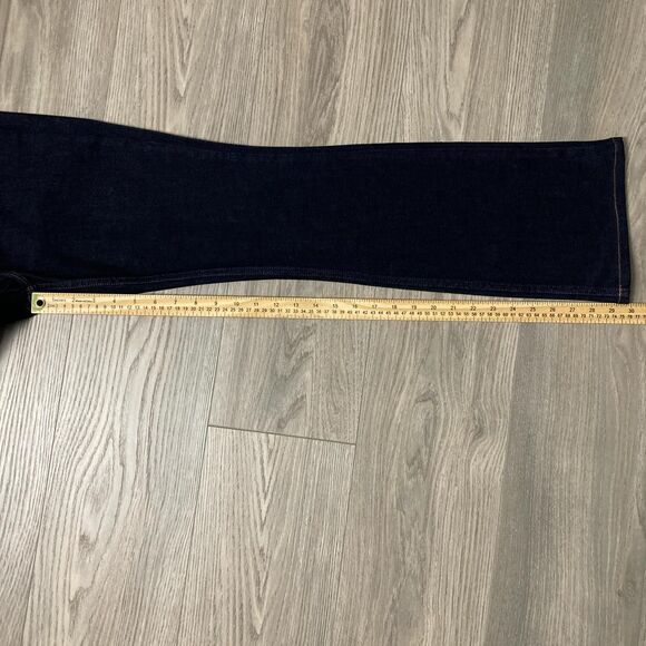 White House Black Markey High Rise Skinny Flare Jeans Dark Wash Size 4 - Picture 5 of 7